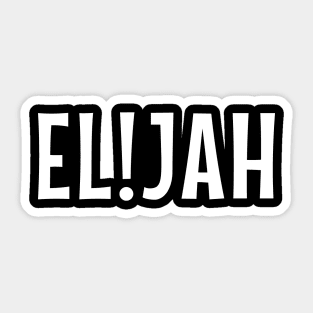 Elijah, boy's name Sticker